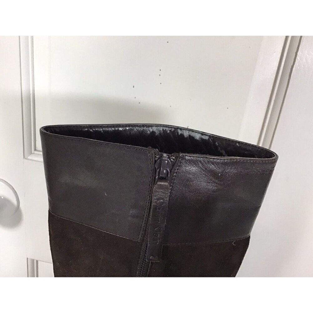Calvin Klein Classic Leather Boots Womens 7 - Picture 9 of 9